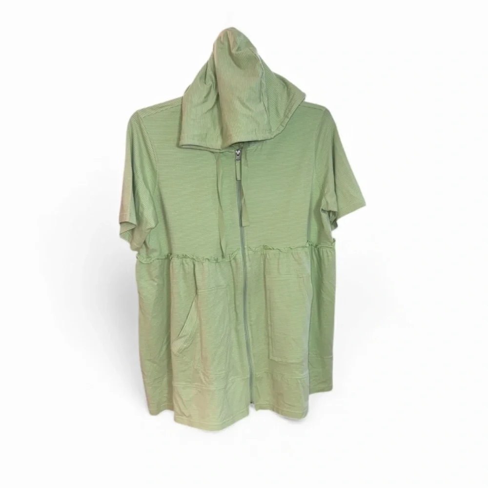 Evy's Tree Green Hooded Zip-Up Jacket hoodie NWT size XL - Picture 2 of 6